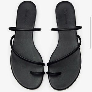 Reformation Ludo Toe Ring Sandal Black Sz 8
